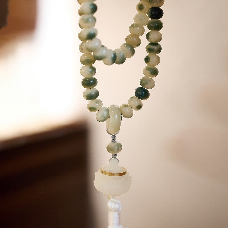 Bracelet Mala en 108 graines de Bodhi naturelles pour la sagesse et la méditation