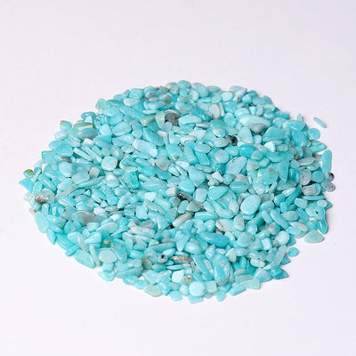 Pierres roulées en amazonite naturelle, éclats de cristal décoratifs de 5 à 9 mm