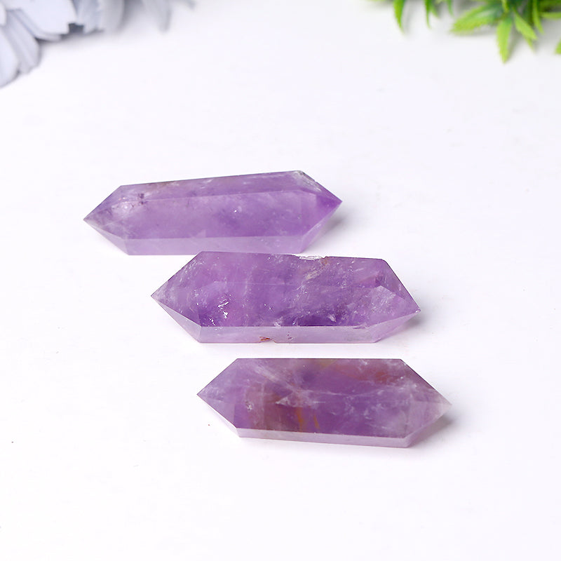 Natural Amethyst Double Terminated Crystal Points 2.4-4.5 in
