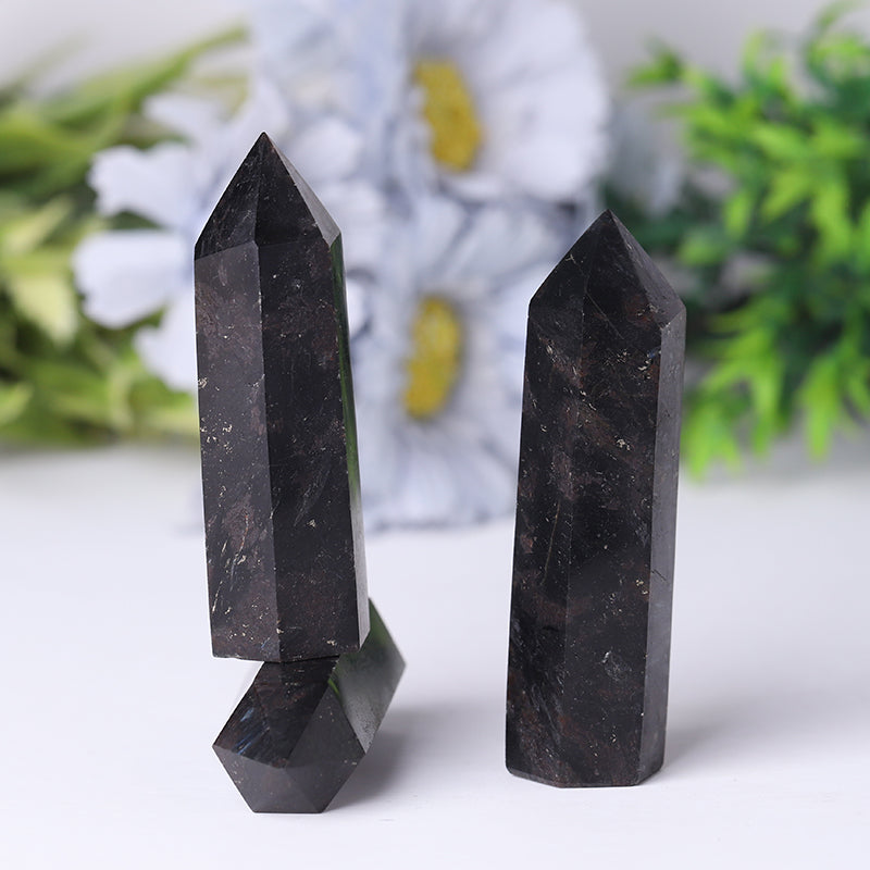 Natural Astrophylite Crystal Point Tower 3.3-4 in Healing