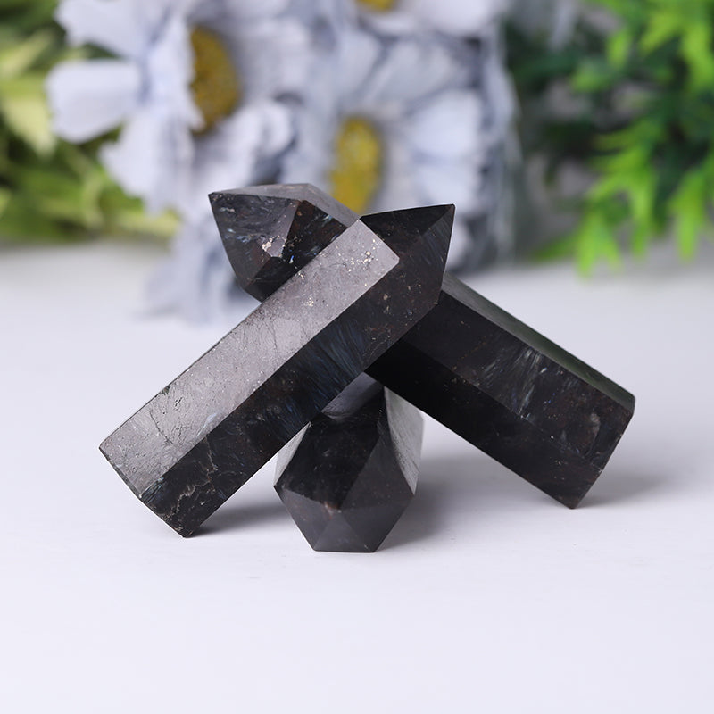 Natural Astrophylite Crystal Point Tower 3.3-4 in Healing
