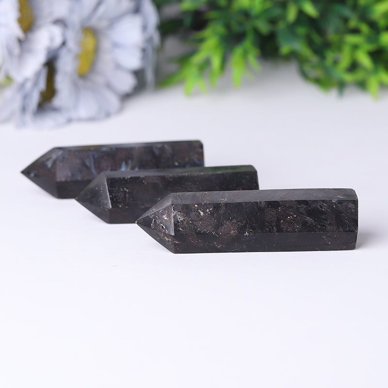 Natural Astrophylite Crystal Point Tower 3.3-4 in Healing