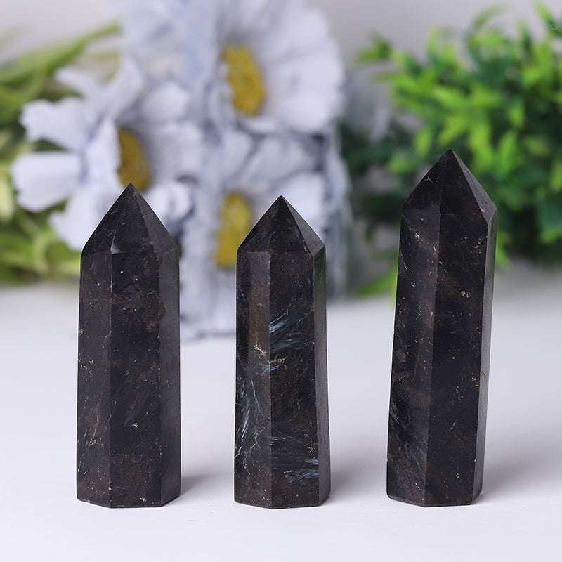 Natural Astrophylite Crystal Point Tower 3.3-4 in Healing