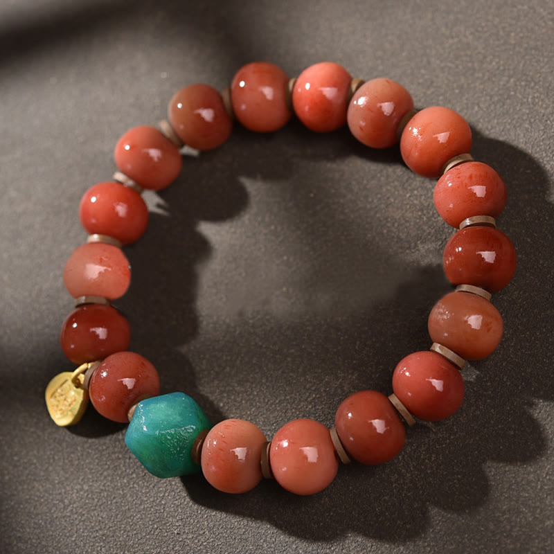 Bracelet de protection spirituelle en os de chameau naturel 15-16 cm