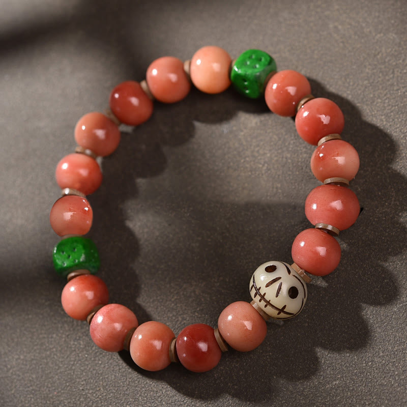 Bracelet de protection spirituelle en os de chameau naturel 15-16 cm