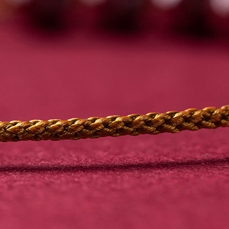 Bracelet de bénédiction en perles de cinabre naturel 14-20 cm