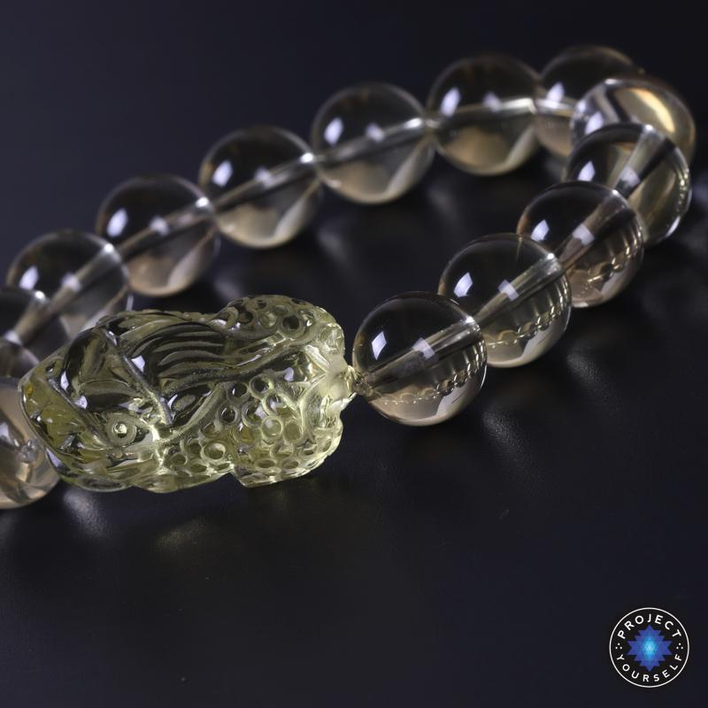 Bracelet de richesse en citrine naturelle Pi Xiu