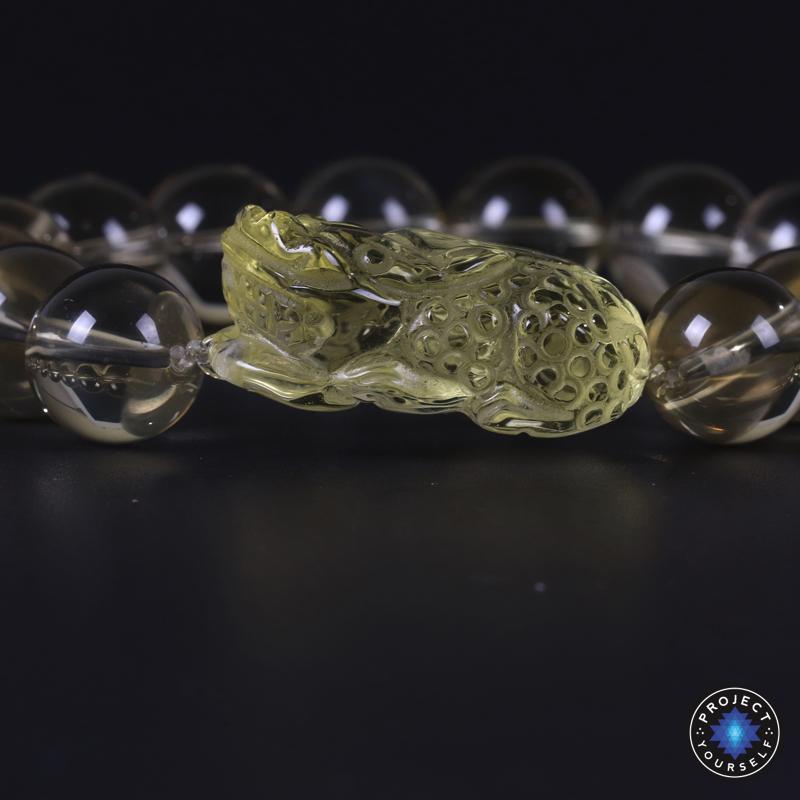 Bracelet de richesse en citrine naturelle Pi Xiu
