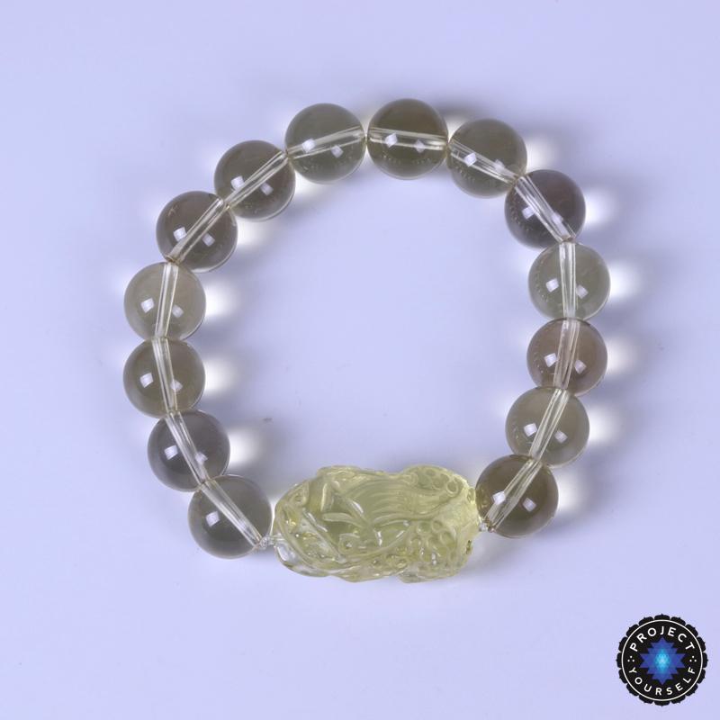 Bracelet de richesse en citrine naturelle Pi Xiu