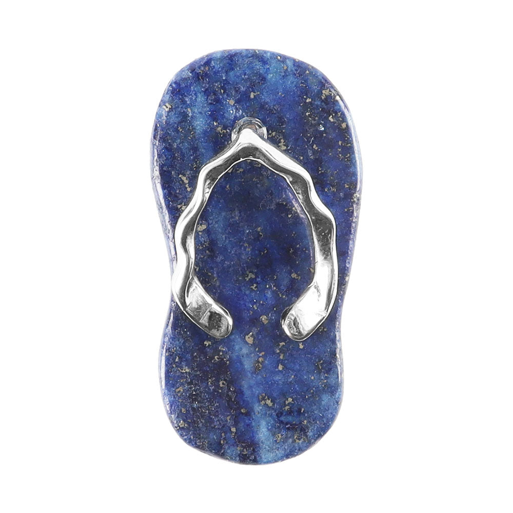 Natural Clear Quartz Mini Crystal Slippers Pendant 1.65 Inches