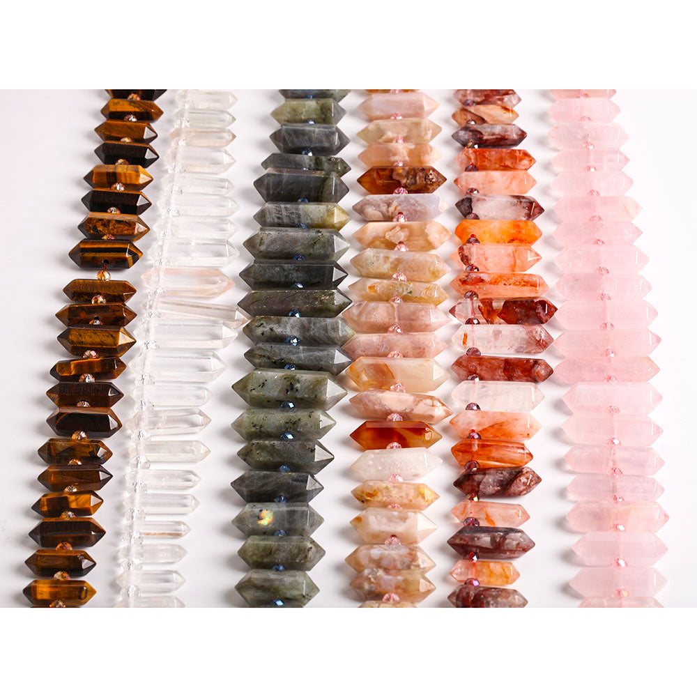 Natural Crystal Chain Strings for DIY Spiritual Necklaces 42cm