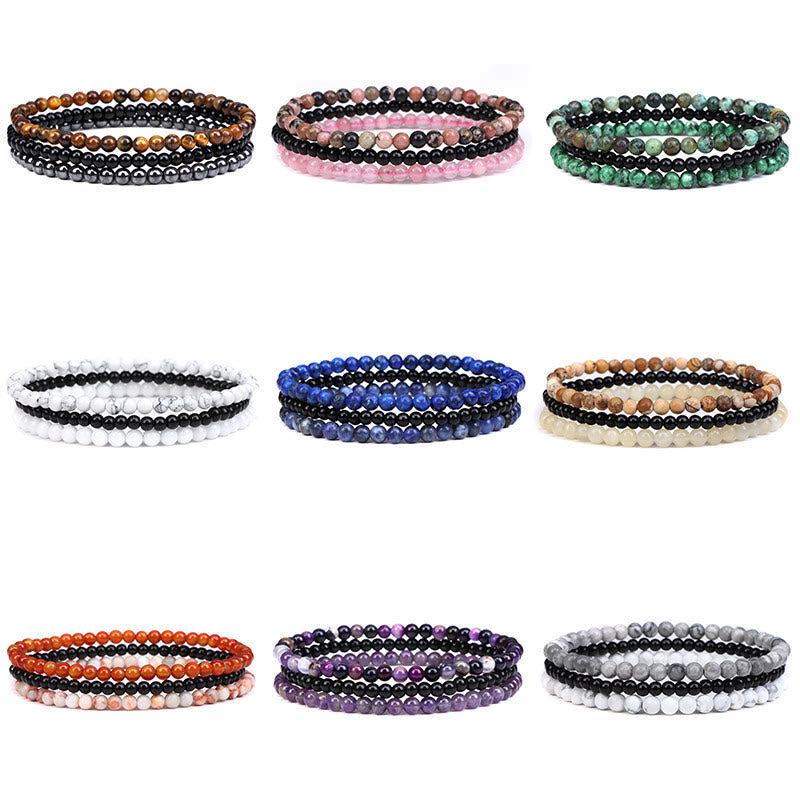 Ensemble de bracelets spirituels en cristal naturel pour la paix intérieure