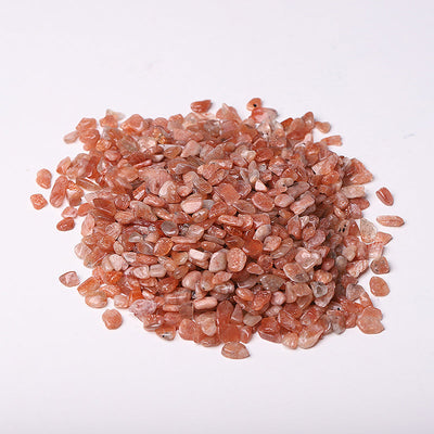 Cristaux de guérison en éclats de quartz fraise doré naturel de 5 à 9 mm