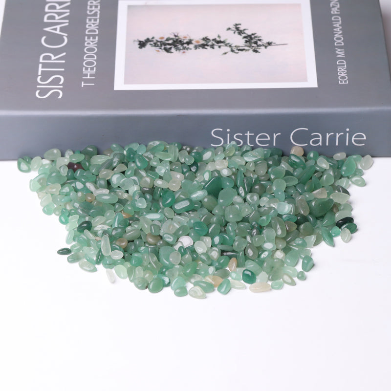 Pierres de guérison en aventurine verte naturelle polie de 5 à 9 mm