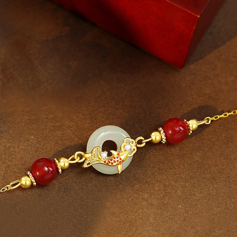 Bracelet boucle de paix en jade naturel Hetian, taille de poignet 14-17 cm
