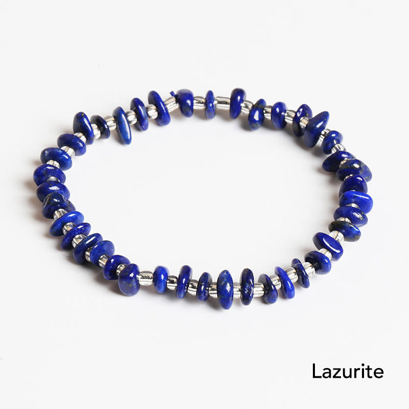 Bracelet en cristal naturel de forme irrégulière pour la méditation et l'équilibre