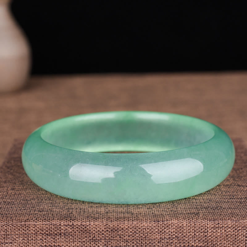Bracelet jonc en jade naturel pour la chance et la prospérité