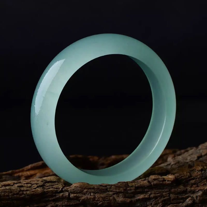 Bracelet jonc en jade naturel pour la chance et la prospérité