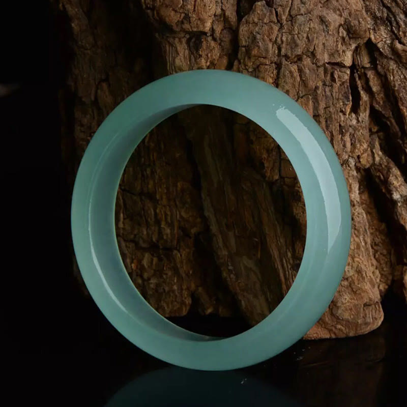 Bracelet jonc en jade naturel pour la chance et la prospérité