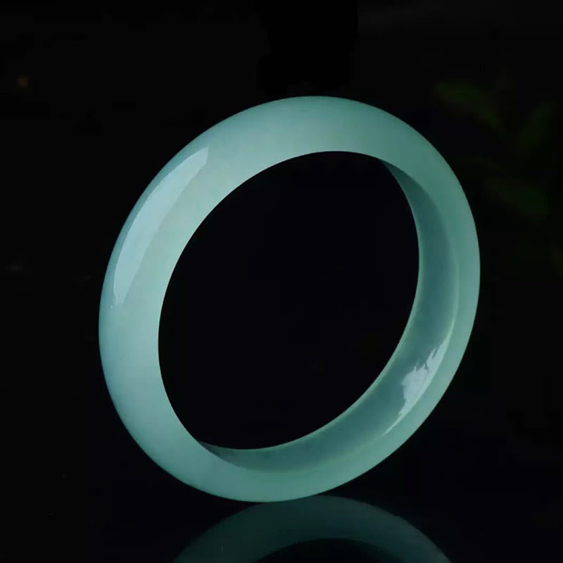 Bracelet jonc en jade naturel pour la chance et la prospérité