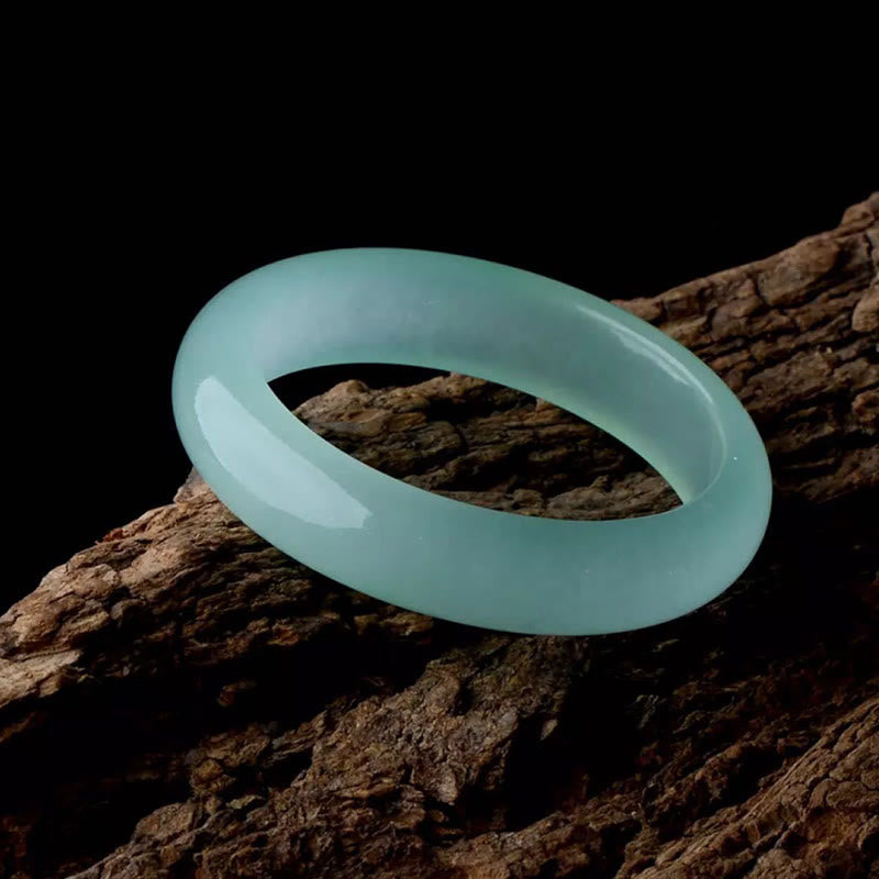 Bracelet jonc en jade naturel pour la chance et la prospérité