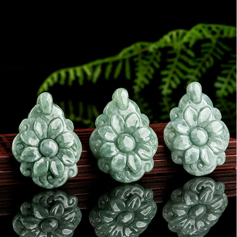 Collier porte-bonheur en jade naturel | Prospérité et abondance