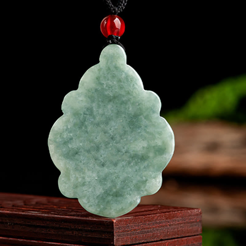 Collier porte-bonheur en jade naturel | Prospérité et abondance