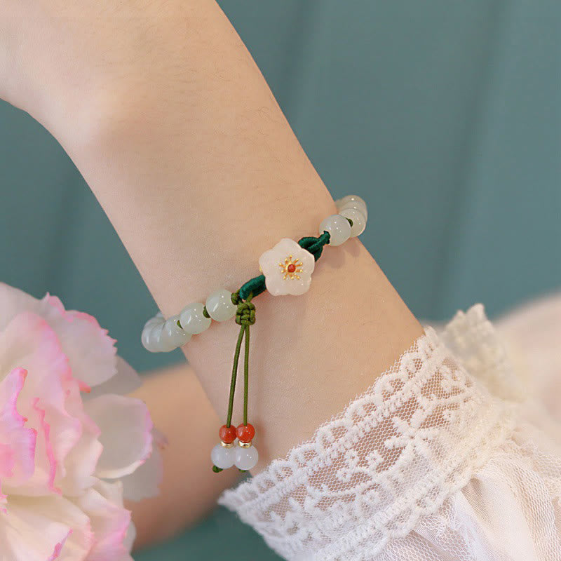 Bracelet de prospérité en jade naturel pour la chance et l'abondance