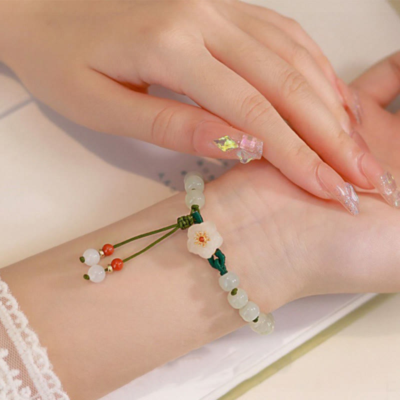 Bracelet de prospérité en jade naturel pour la chance et l'abondance