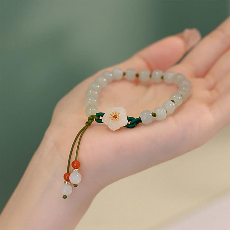 Bracelet de prospérité en jade naturel pour la chance et l'abondance
