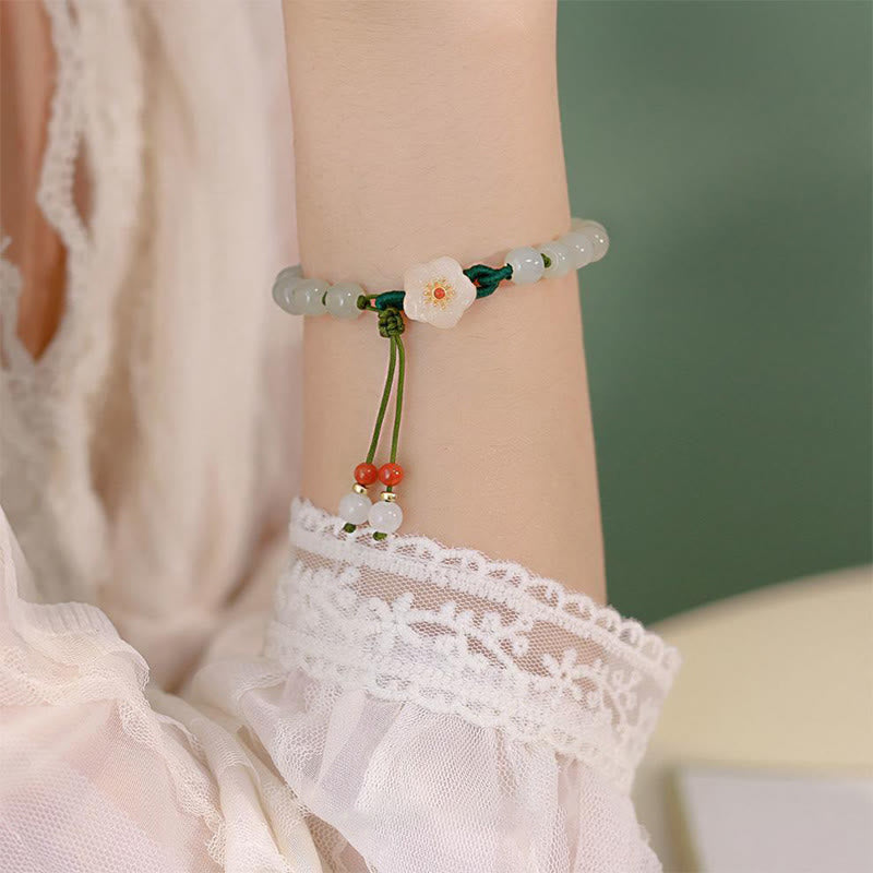 Bracelet de prospérité en jade naturel pour la chance et l'abondance