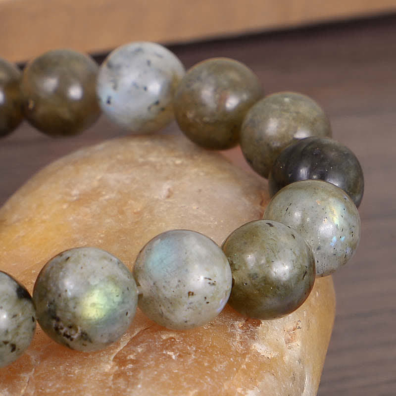 Bracelet de soutien de guérison en labradorite naturelle et pierre de lune