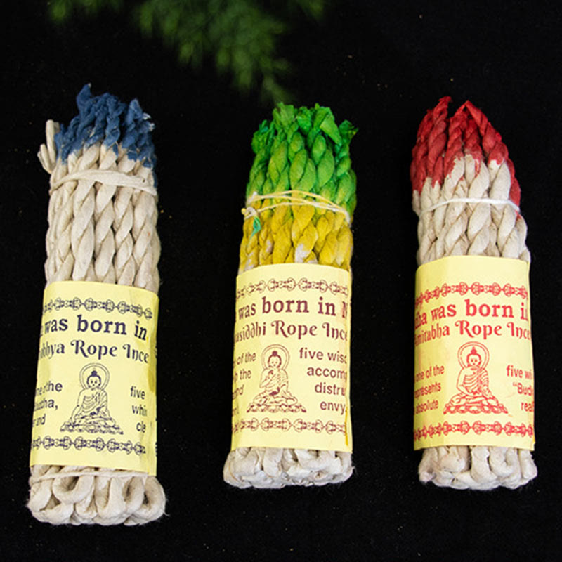 Encens naturel en corde du Népal pour les rituels de guérison et de méditation
