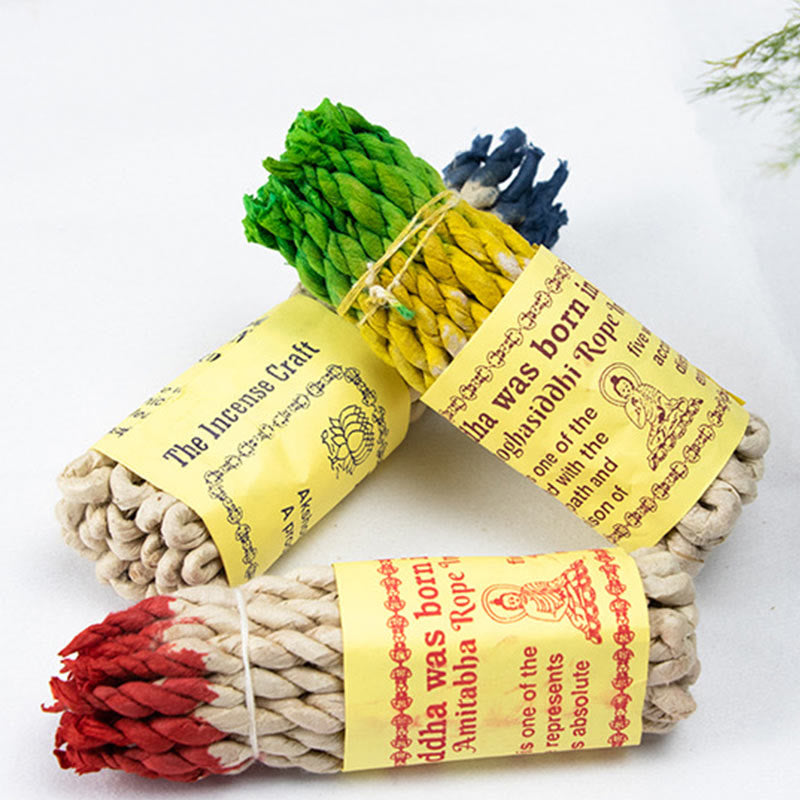 Encens naturel en corde du Népal pour les rituels de guérison et de méditation