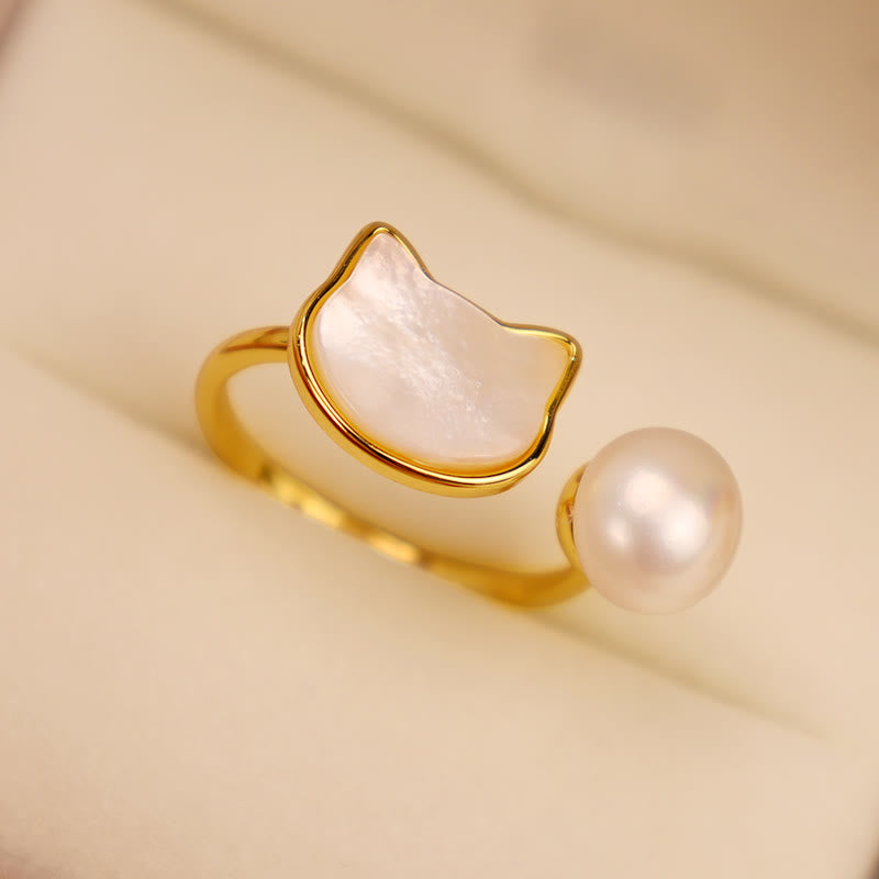 Ensemble collier et boucles d'oreilles de guérison pour chat en cuivre et perles naturelles