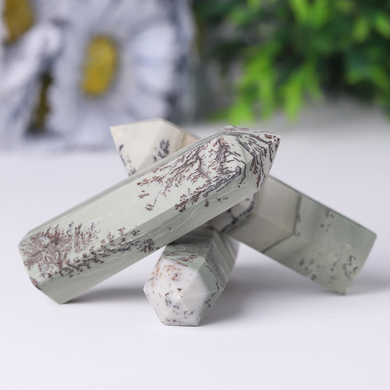 Natural Picture Jasper Crystal Tower 2.4-4.5 Inches Healing Point