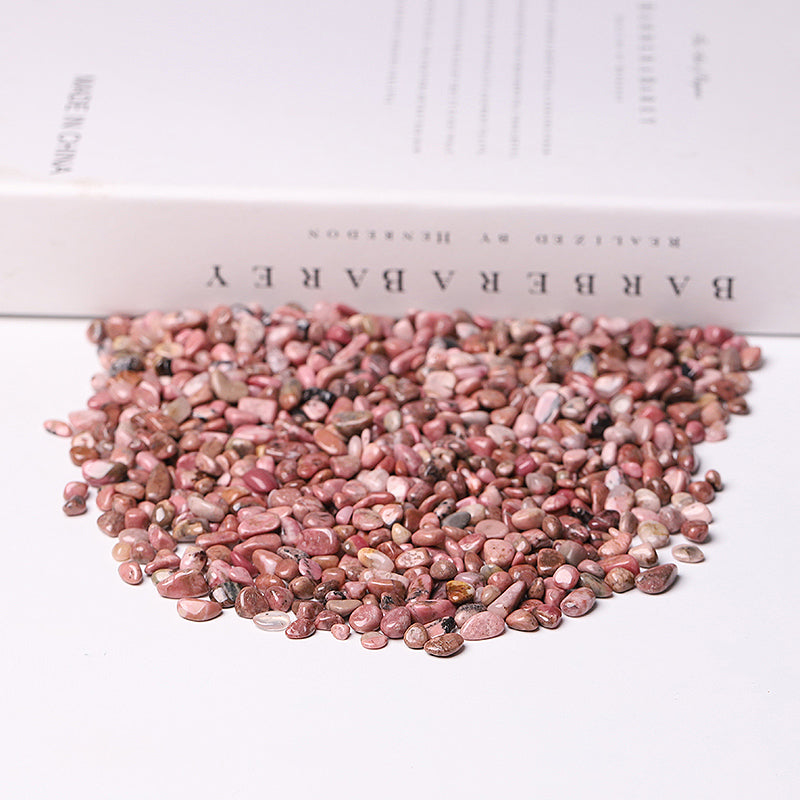 Natural Rhodonite Chips 5-7mm & 7-9mm for Decoration