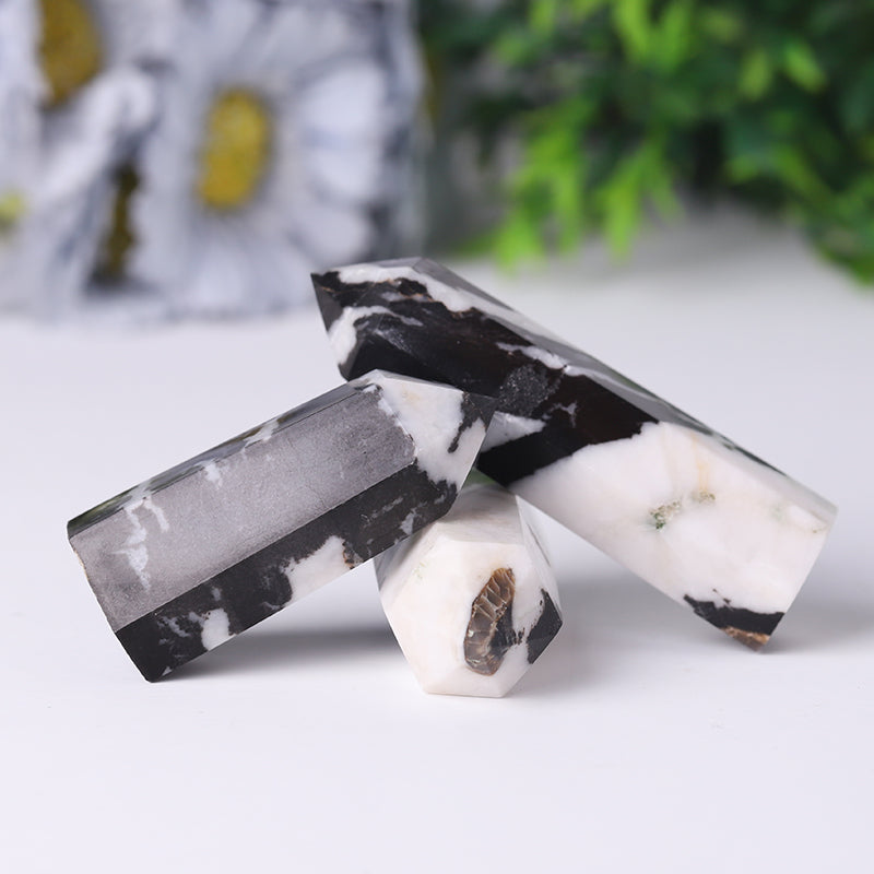 Natural Zebra Jasper Point Tower 2.4-4.5 inch Healing Crystal