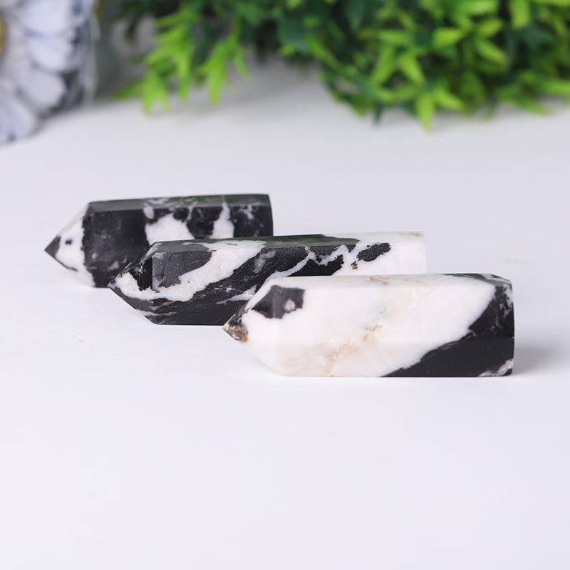 Natural Zebra Jasper Point Tower 2.4-4.5 inch Healing Crystal