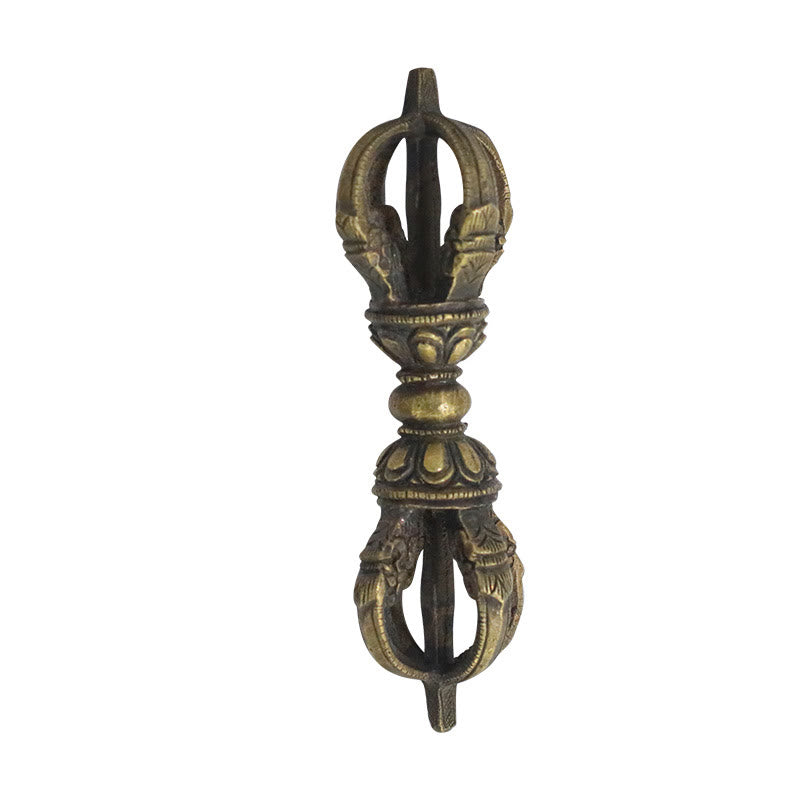 Vajra Dorje en cuivre fait à la main au Népal, décoration de force de méditation