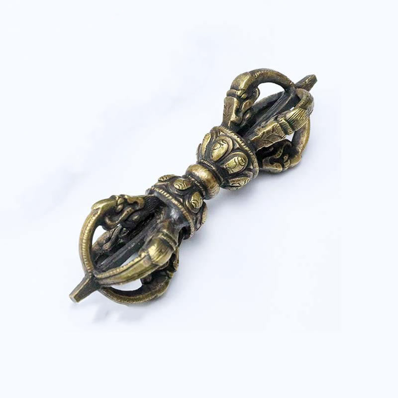 Vajra Dorje en cuivre fait à la main au Népal, décoration de force de méditation