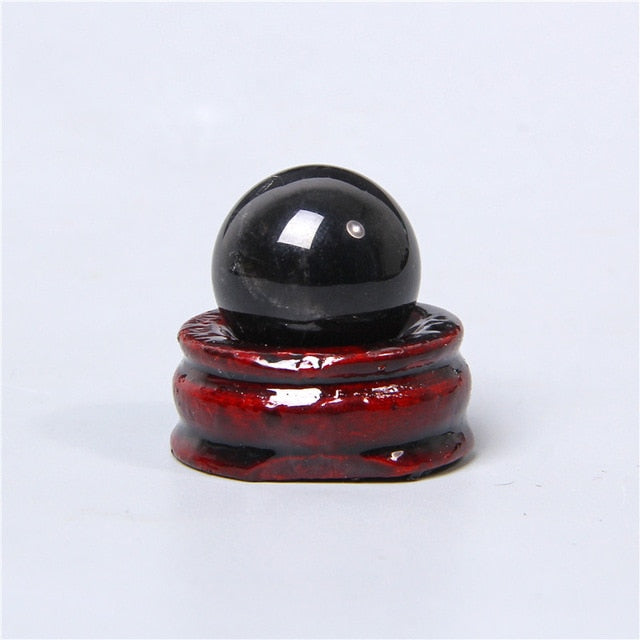 Boule de cristal d'obsidienne pour la clarté et la protection