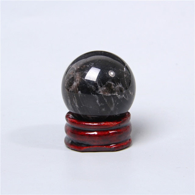 Boule de cristal d'obsidienne pour la clarté et la protection