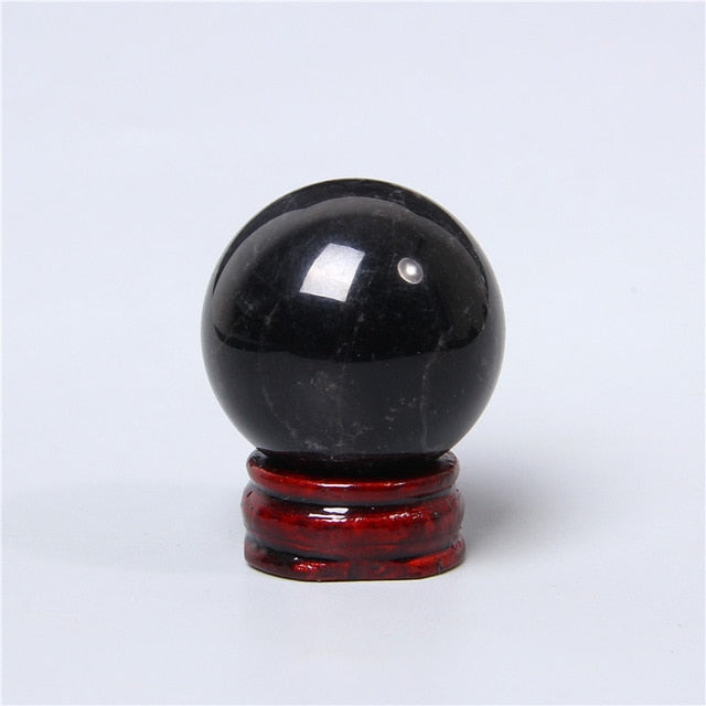 Boule de cristal d'obsidienne pour la clarté et la protection