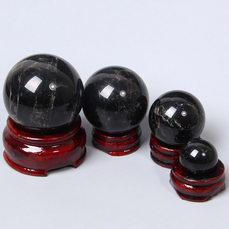 Boule de cristal d'obsidienne pour la clarté et la protection