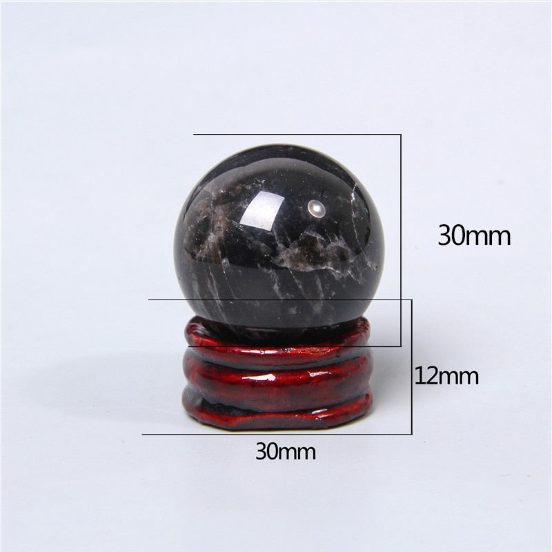 Boule de cristal d'obsidienne pour la clarté et la protection