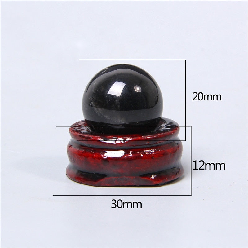 Boule de cristal d'obsidienne pour la clarté et la protection