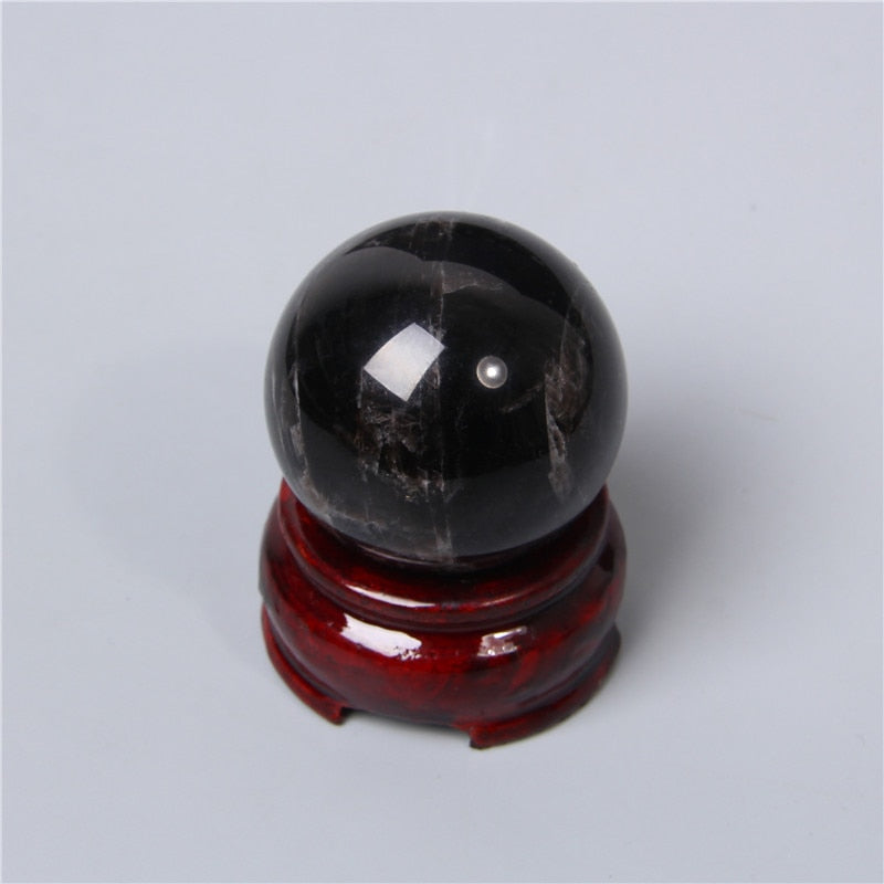 Boule de cristal d'obsidienne pour la clarté et la protection