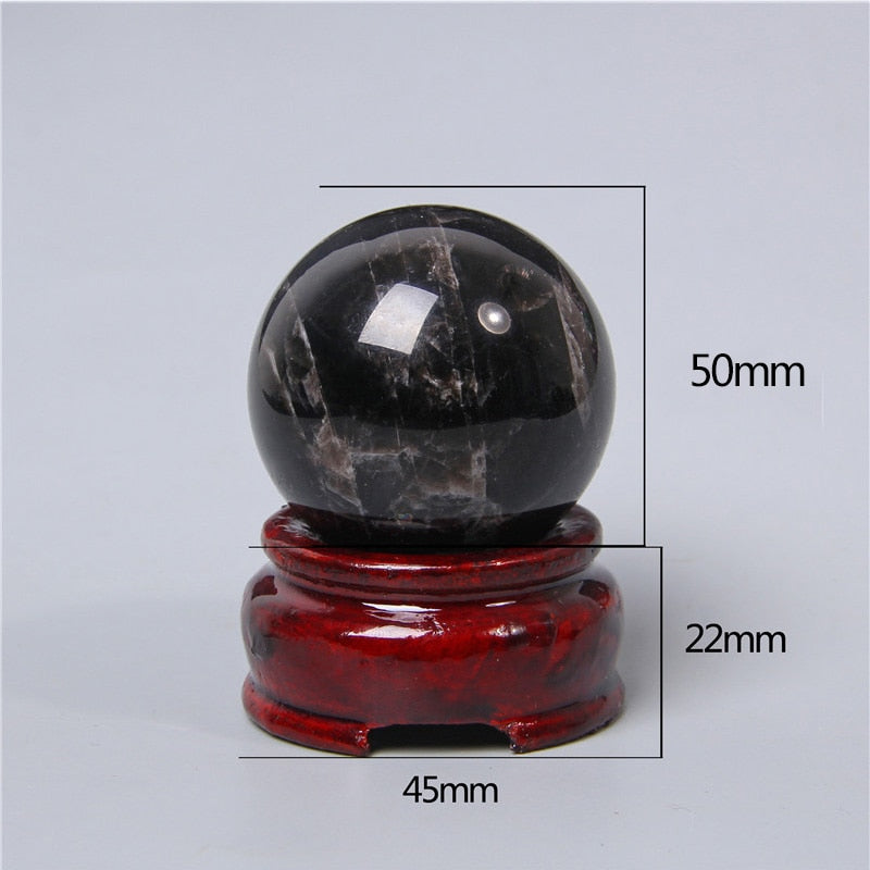 Boule de cristal d'obsidienne pour la clarté et la protection