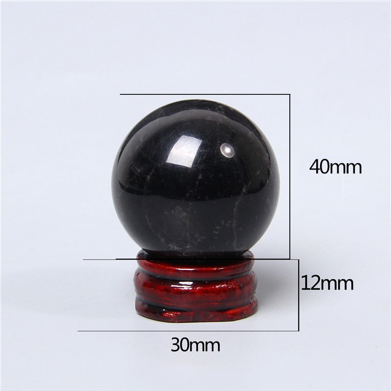 Boule de cristal d'obsidienne pour la clarté et la protection